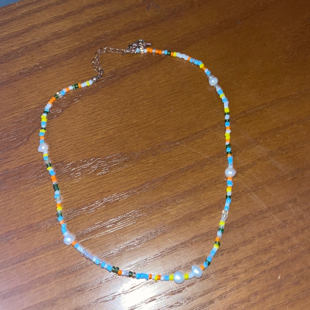 Homemade beaded necklace